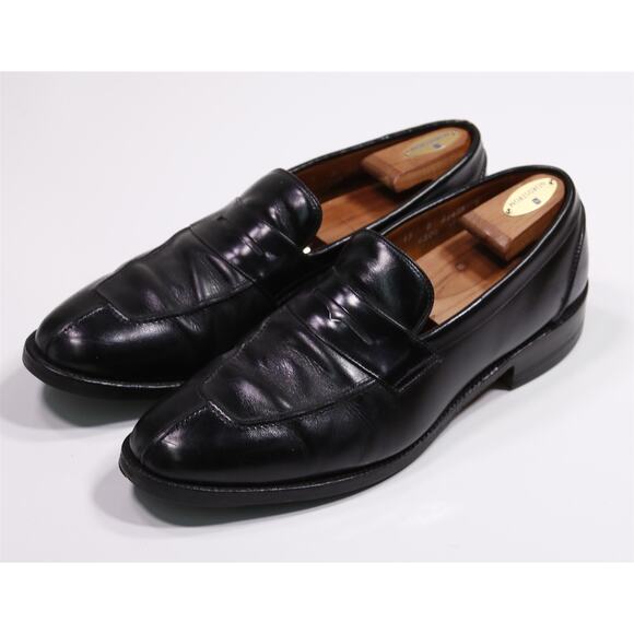 Allen Edmonds Glasgow Black Leather Penny Loafers 13 D - Picture 2 of 11